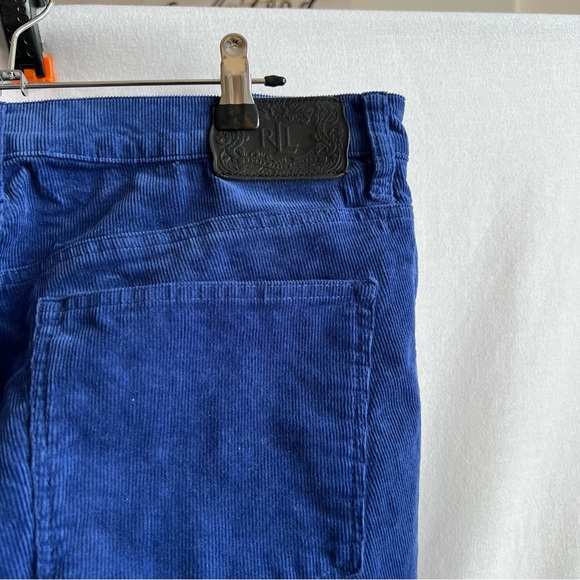 Lauren Jeans Co Blue Cerulean Blue Corduroy Straight Leg Pants.  Size 12 - Picture 5 of 11